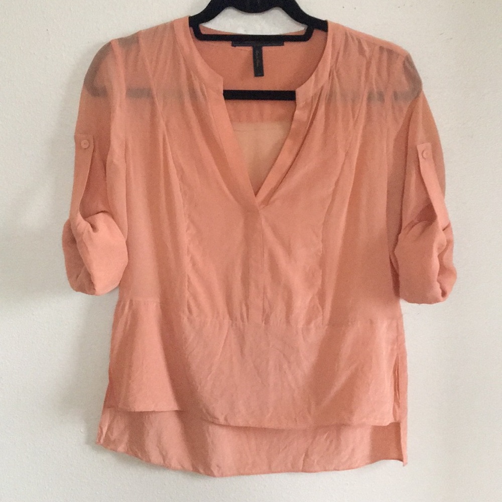 BCBG MAC AZRIA military blouse